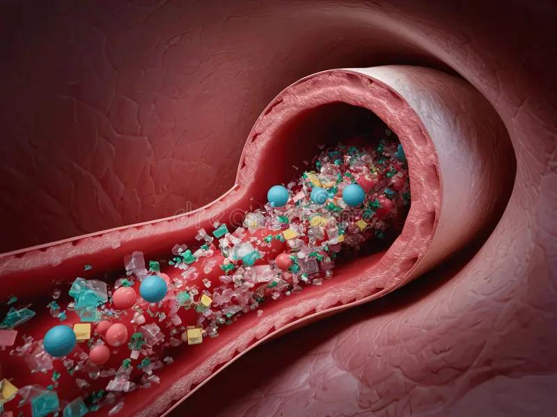 Microplastics Blood Vessels Simulation